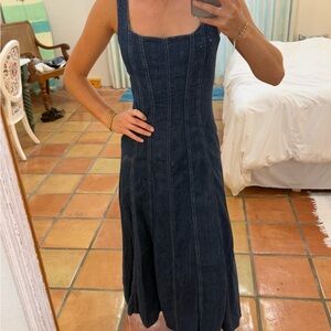 Reformation Denim Sleeveless Dress